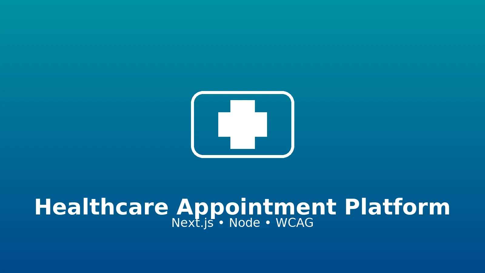 Screens of a healthcare appointment web app